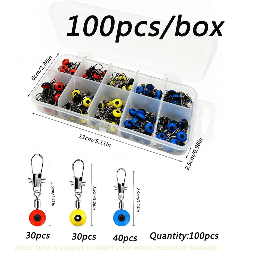 Tippet Line - 20pcs Fishing Line Hook Swivels Shank