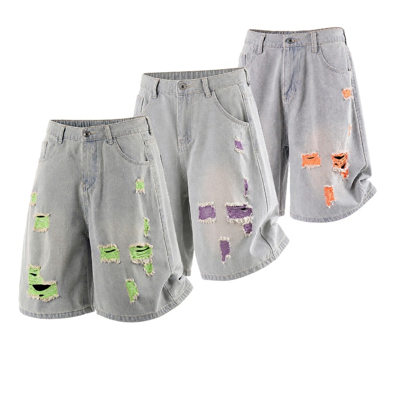 Men's Lined Ripped Denim Short – Fly Line recenzja i cena