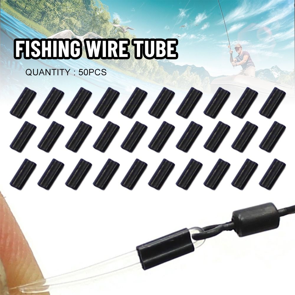 50pcs Carbon tube Fishing Crim – Monofilament Line recenzja i cena