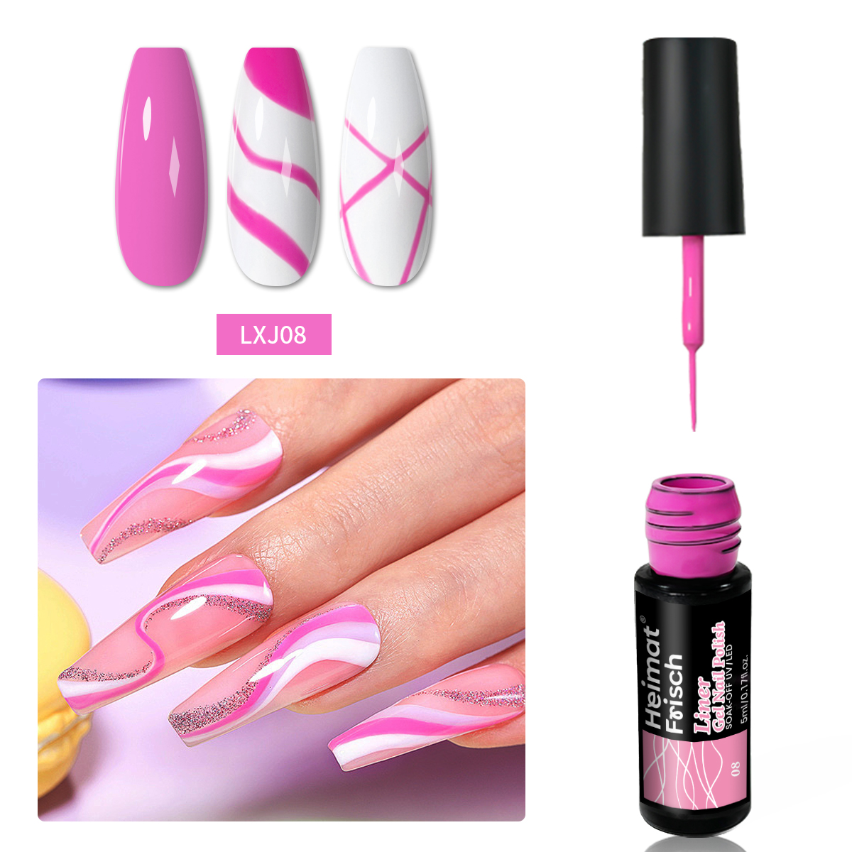 5 ml set Glitter Line Drawing  – Copolymer Line recenzja i cena