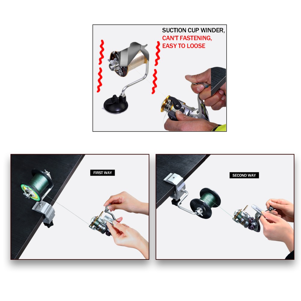 1pcs Portable Aluminum Fishing – Fishing Line Spooler recenzja i cena