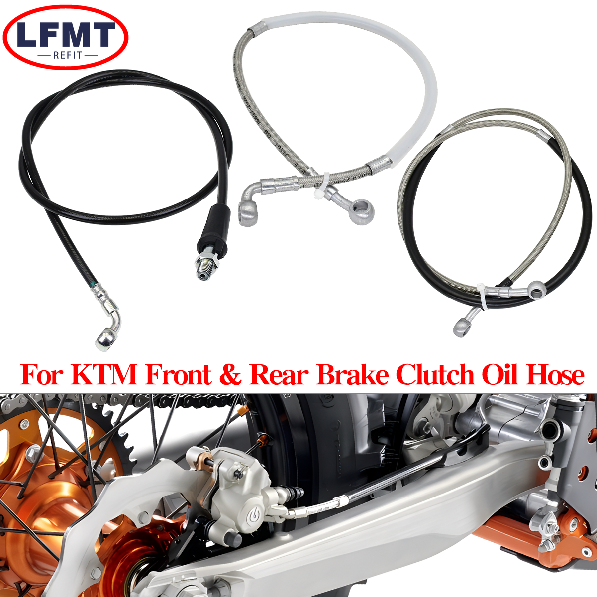 Motorcycle Rear Brake Oil Hose – Braided Line recenzja i cena