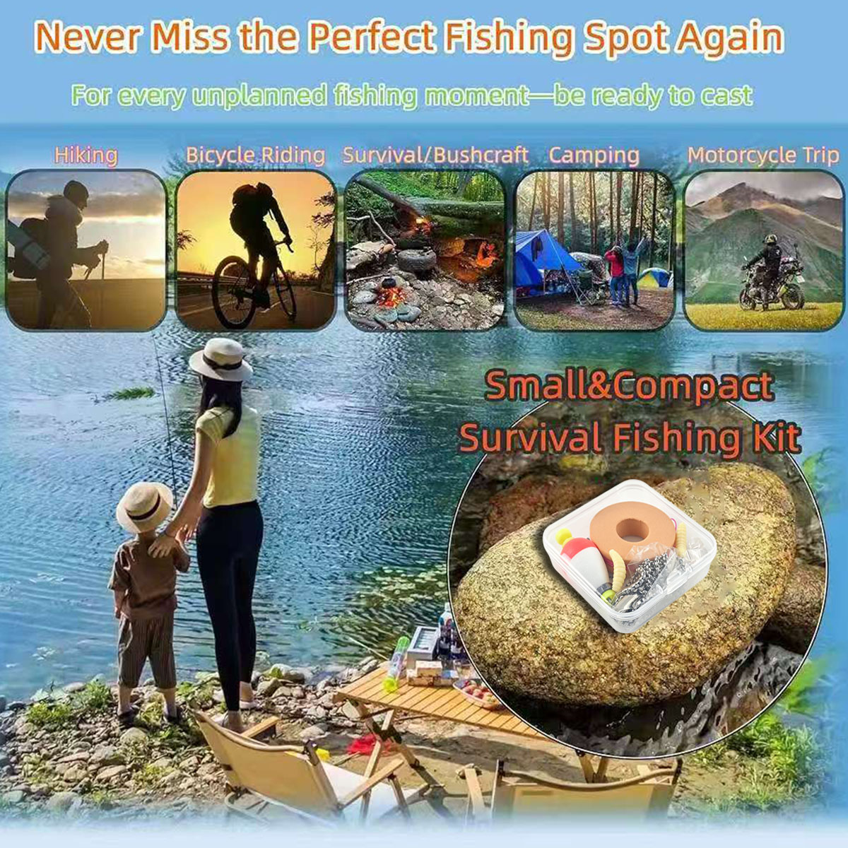 Portable Emergency Fishing Gea – Fishing Line Box recenzja i cena