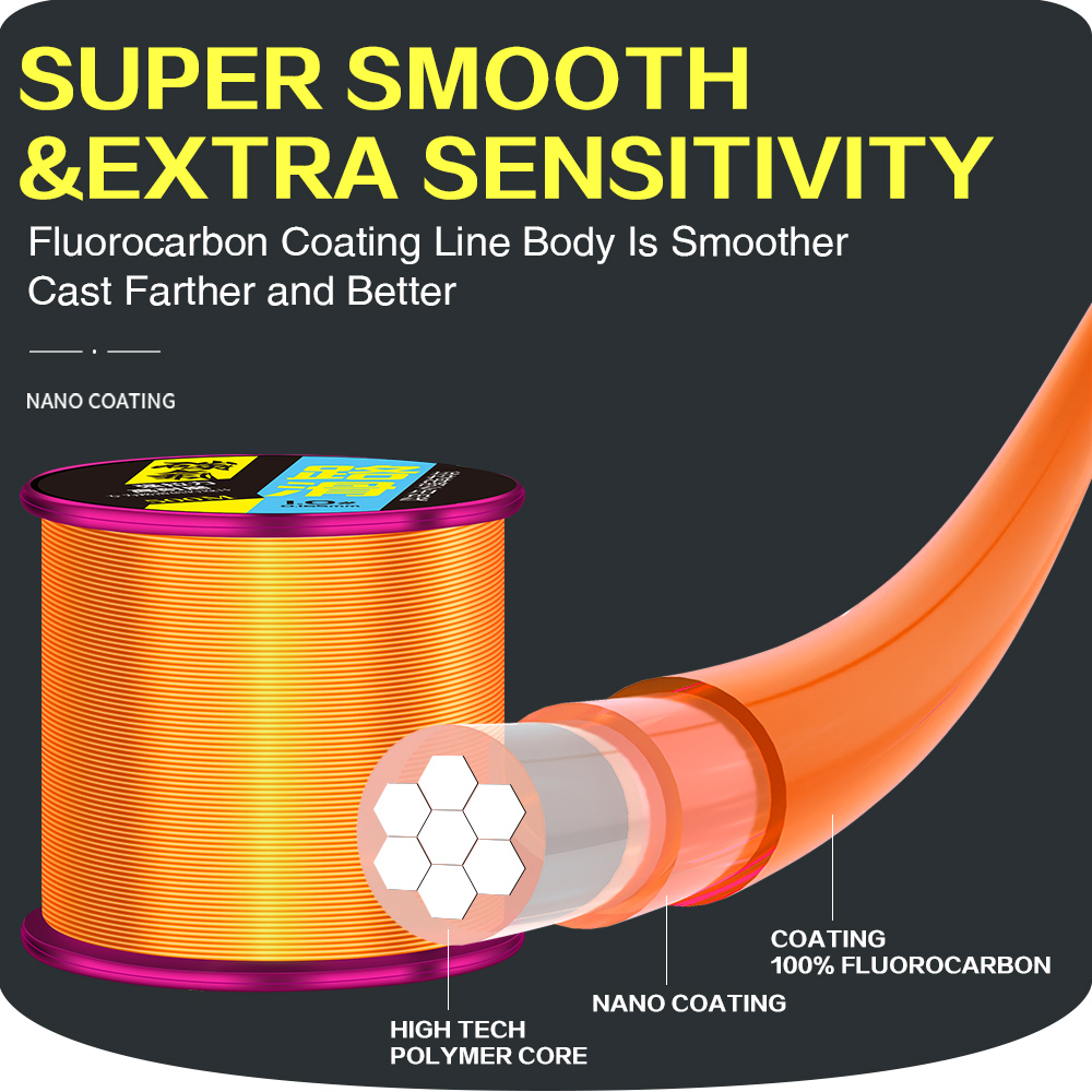 ZUKIBO 500m Fluorocarbon Coati – Ice Fishing Line recenzja i cena