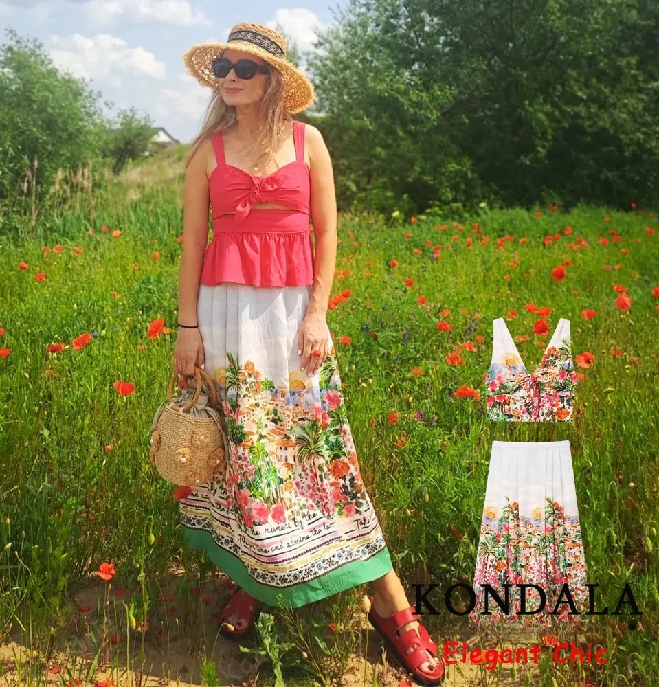 Summer Holidays Printed Skirt  – Fly Line recenzja i cena